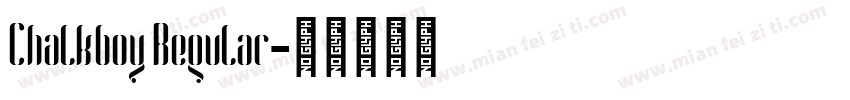 Chalkboy Regular字体转换